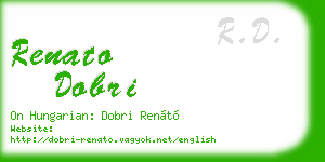 renato dobri business card